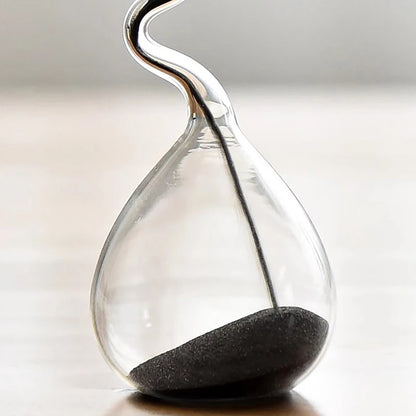 Midnight Black Hourglass Timer