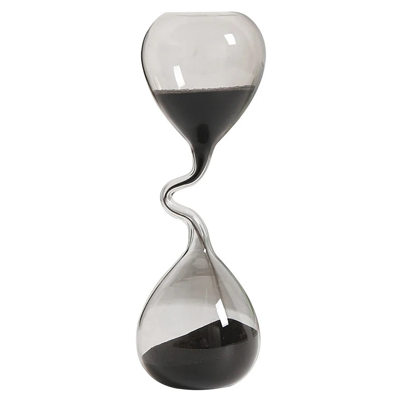 Midnight Black Hourglass Timer